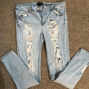 Forever 21+ distressed skinny jeans
